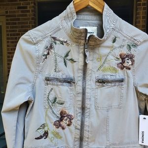 NWT Sonoma Dragonfly Floral Jacket S